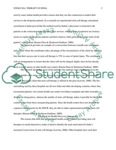 The Legal and Ethical Aspects of the Stem-Cell Research