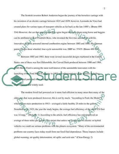 The Evolution of Automobiles from fossile fuels to hybrid and electric