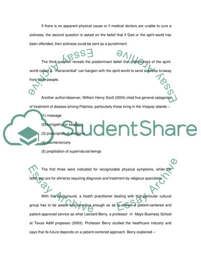 Non western epistemologies and etiologies of disease and cures