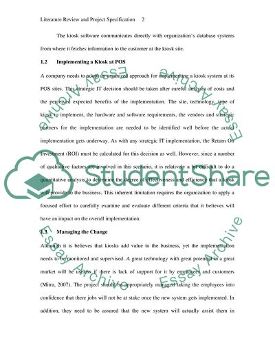 Implementing a Kiosk at POS