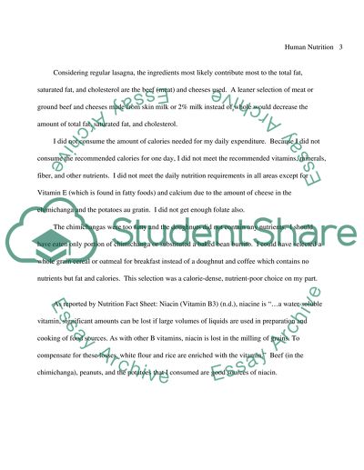 The Best Human Nutrition