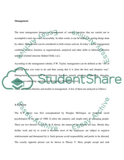 The Main Theories of Organizational Management and Leadership