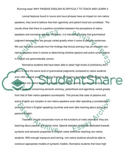 WHY ENGLISH PASSIVE IS DIFFICULT TO TEACH (AND LEARN), by: Eli Hinkel