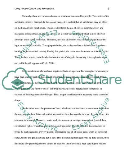 Controlling and Preventing Drug Abuse