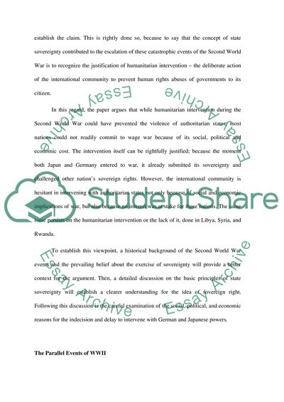 Codification of State Sovereignty Led Inexorably to the Holocaust and Atomic Warfare