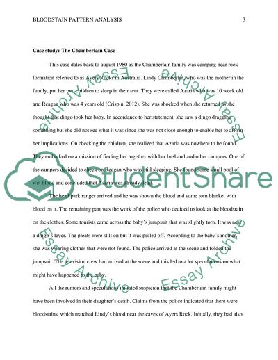 Bloodstain Pattern Analysis and Its Varieties