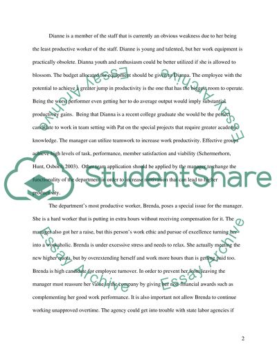 Case study- Word Processing Support in a Government Agency