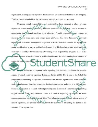 Concepts of Corporate, Social and Environmental Reporting