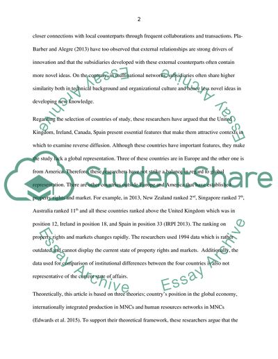 Subsidiaries of Multinationals are the Source of Novel Practices