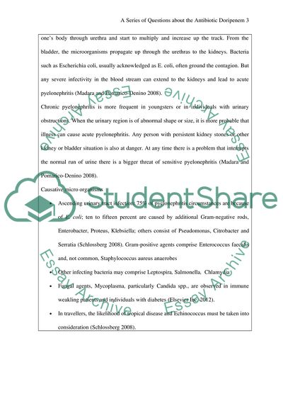 Antibiotic Doripenem