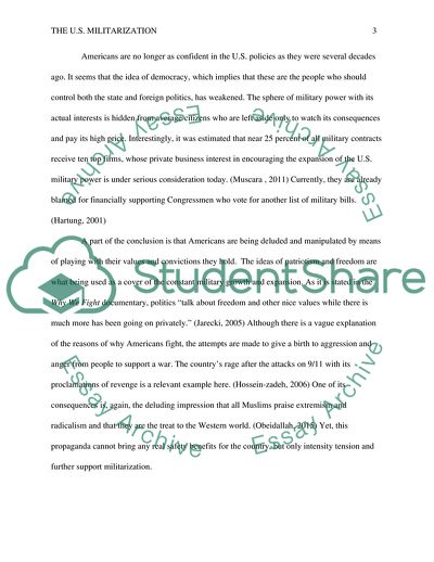 The US Militarization