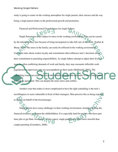 Working single fathers