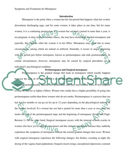 Symptoms and Treatments for Menopause