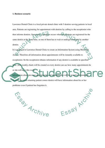 Information System for Lawrence Dental Clinic