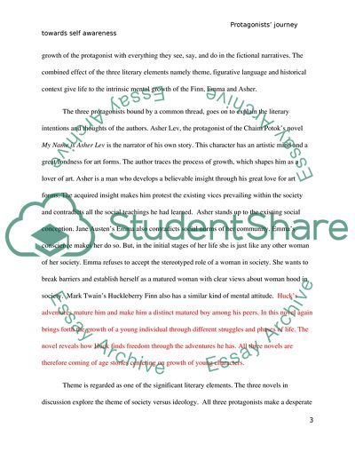 Protagonists Sojourn in Self Awareness