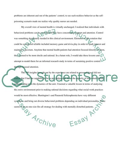 Mental Health Rotation Analysis