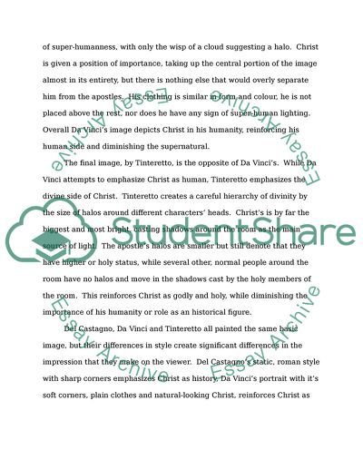 The Last Supper by Andrea del Castagno, Leonardo, Tintoretto