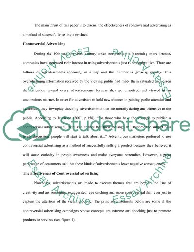 The Role of Controversial Advertising