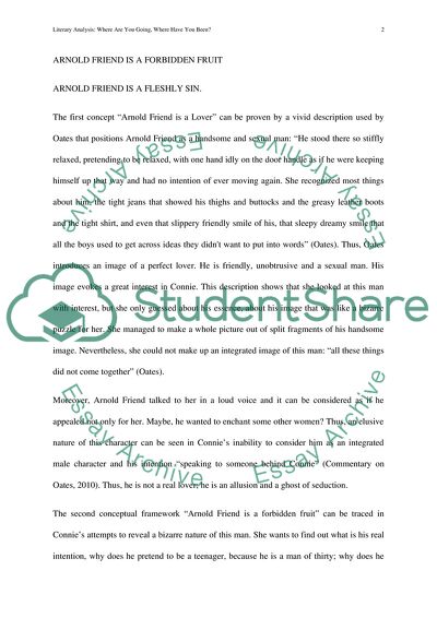 Where Are You Going Where Have You Been by Joyce Carol Oates