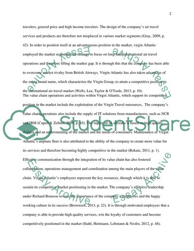 Virgin Atlantic strategy report