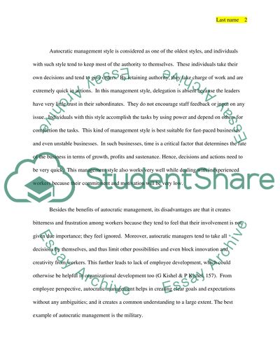 Management style theory