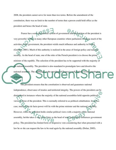 The Importance of the Position of Head of State