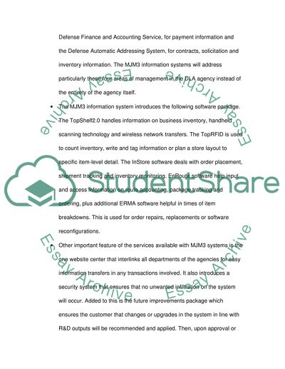 Information System of the Defense Logistics Agency