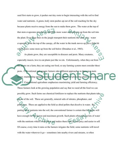 The Case for Organic Agriculture