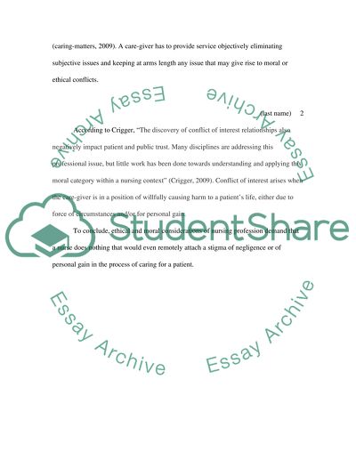 My Philosophy of Nursing