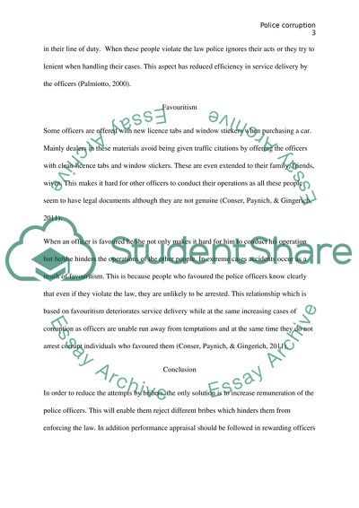 Do Mooching, Chiseling, and Favoritism undermine police effectiveness