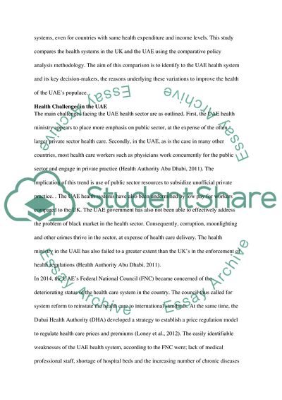 Health Challenges in the UAE