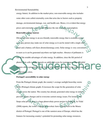 Environmental Sustainability in the EU my country is Portugal