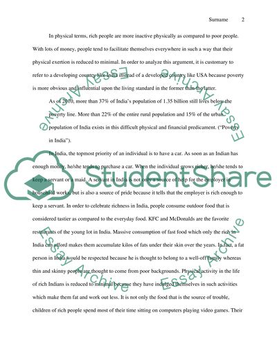 Does economics play a role in how active/inactive people are and why