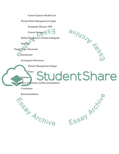 Medical care response in the March 11, 2011 earthquake and tsunami disaster in Japan