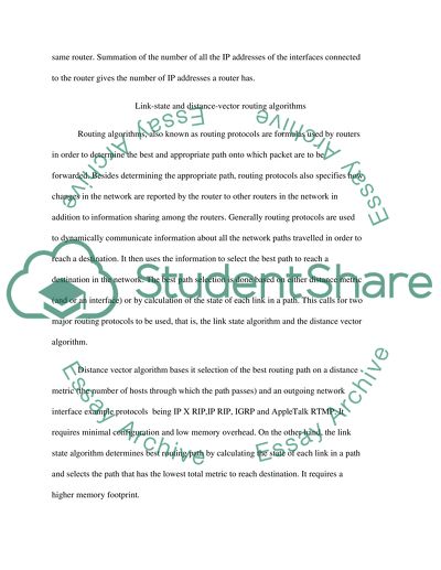 Router and IP Addresses