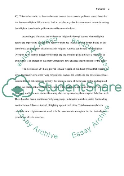 Religion Is Alive and Well in America