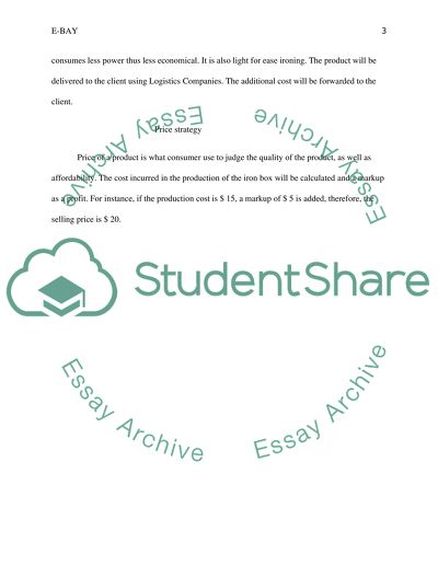 Capstone Project -- eBay (Written Assignment)