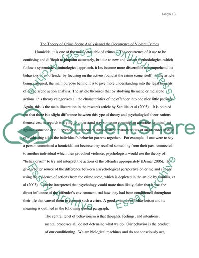 Psychiatric Tests and Criminological Methodologies