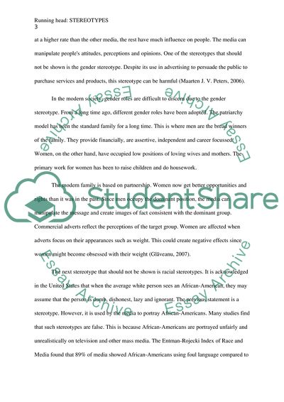 The Concept of Stereotypes