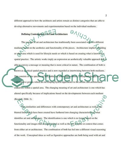 Between Art and Architecture in The Landscape