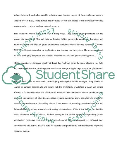 Malware in Operating Systems