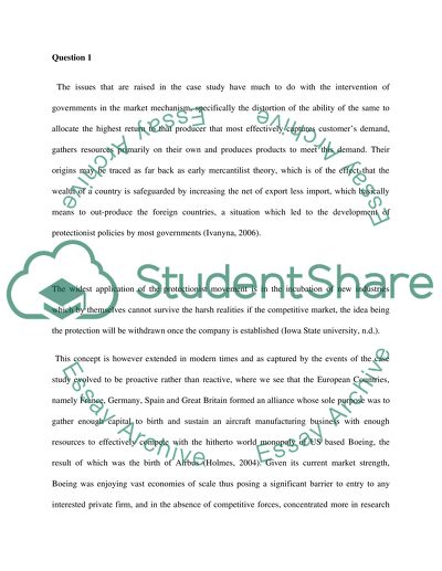 The Application of the Protectionist Movement