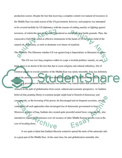 U.S. War on Iraq for Oil