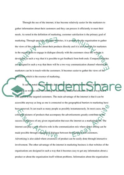 Marketing Business on the Internet