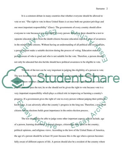 Should we allow all to be able to vote