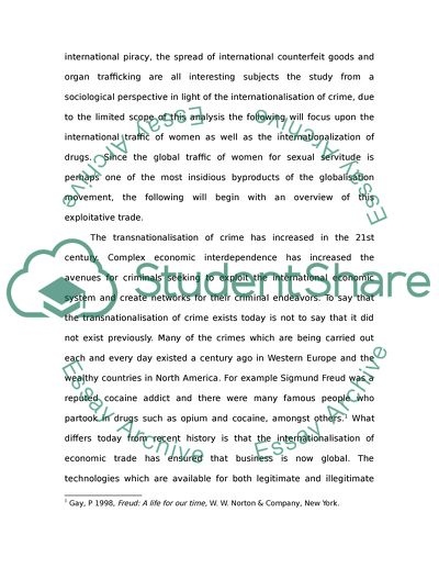 The Globalisation of Crime