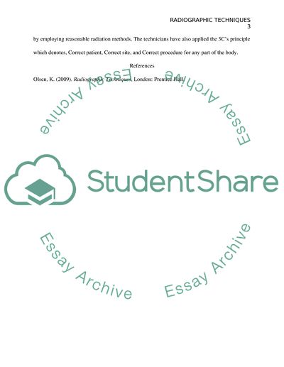 Radiographic Techniques