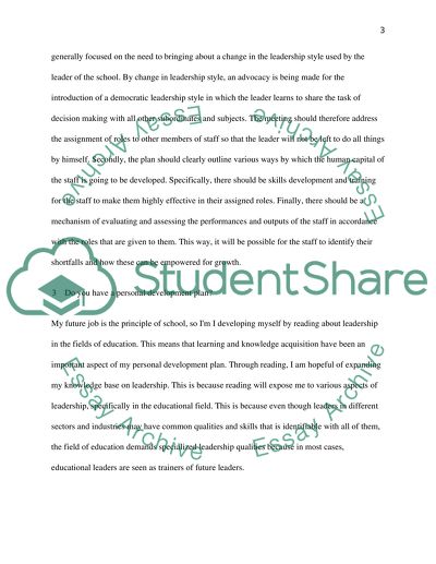 Leadership Faults and Personal Development Plan