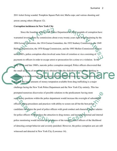 Police corruption in New York City