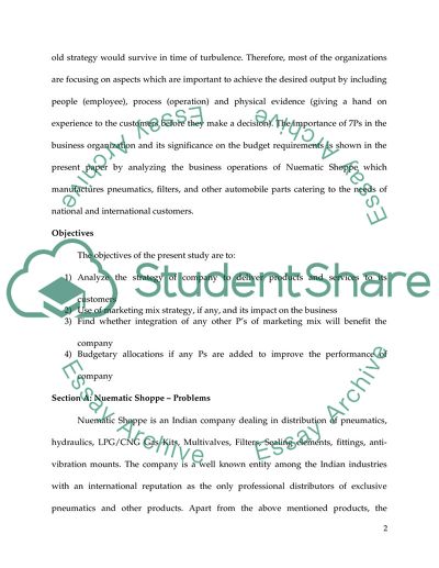 Marketing Mix Strategy Nuematic Shoppe